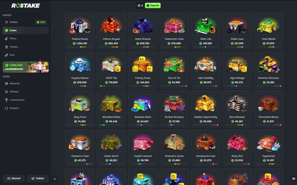 RoStake cases screenshot