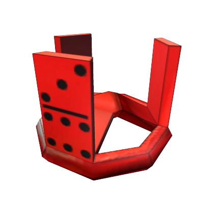 Red Domino Crown Roblox limited hat
